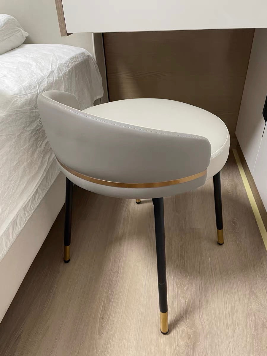 Rotatable dressing stool elegant make up dresser chair