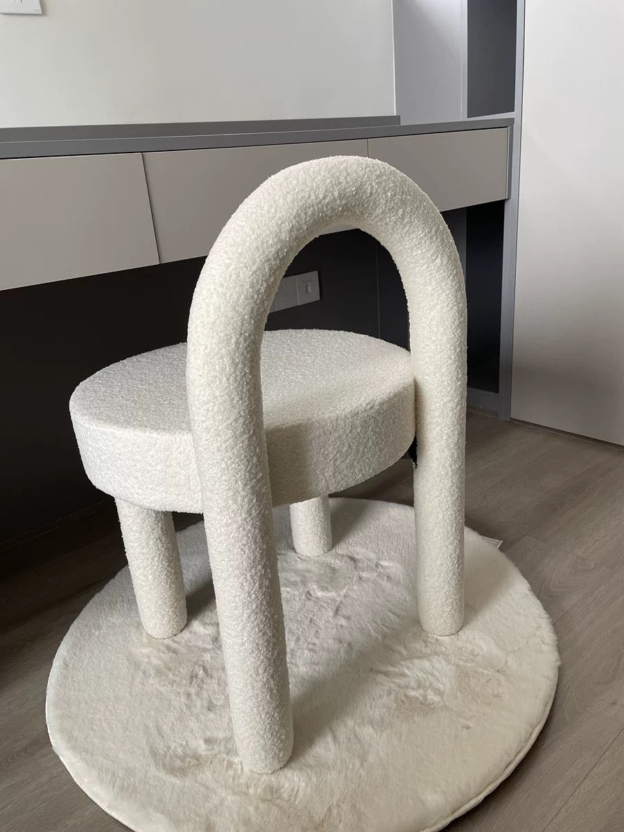 Light luxurious dressing stool lovely children seat dining chair