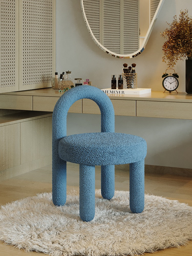 Light luxurious dressing stool lovely children seat dining chair