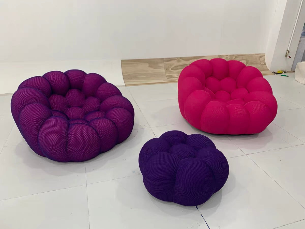 Creative Bubble Sofa Customized Net Fabric Unique Design Lovely Home