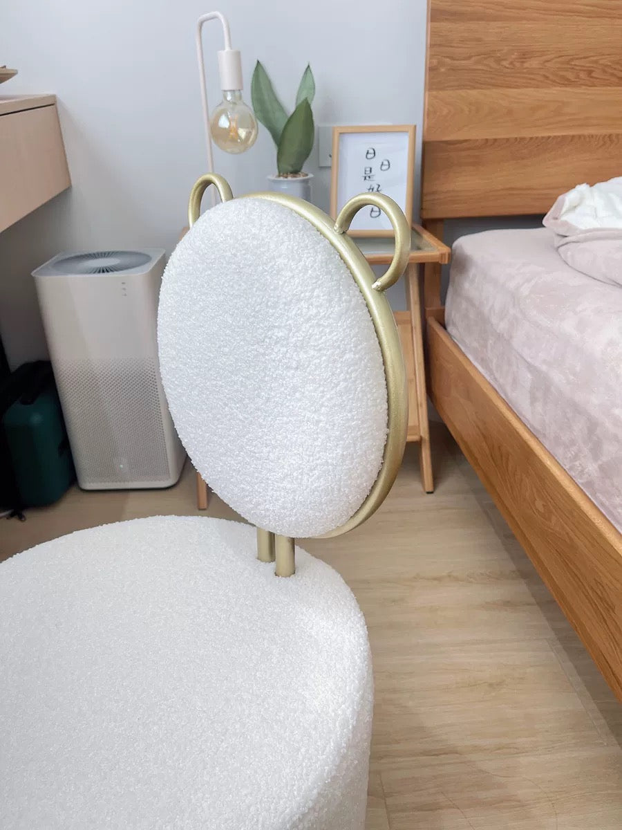 Lovely Bear shape dressing stool heart shaped girly chair