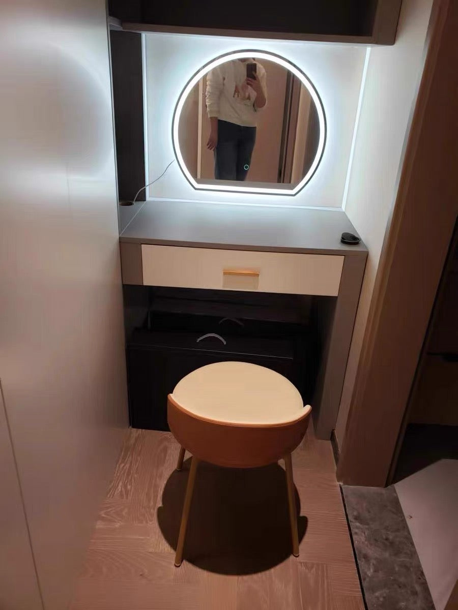 Rotatable dressing stool elegant make up dresser chair