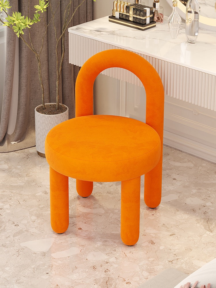 Light luxurious dressing stool lovely children seat dining chair