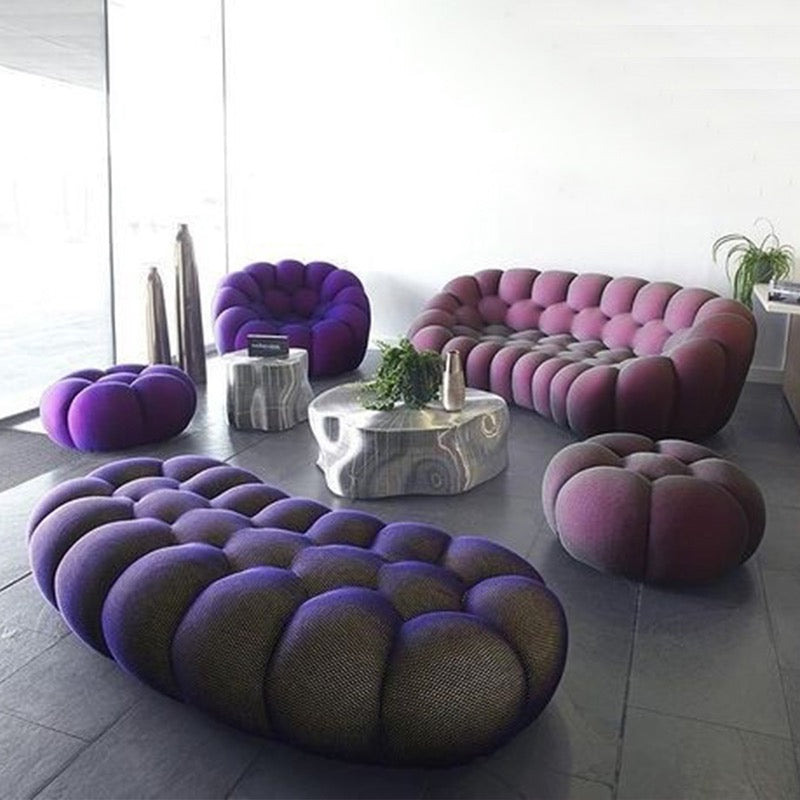Creative Bubble Sofa Customized Net Fabric Unique Design Lovely Home