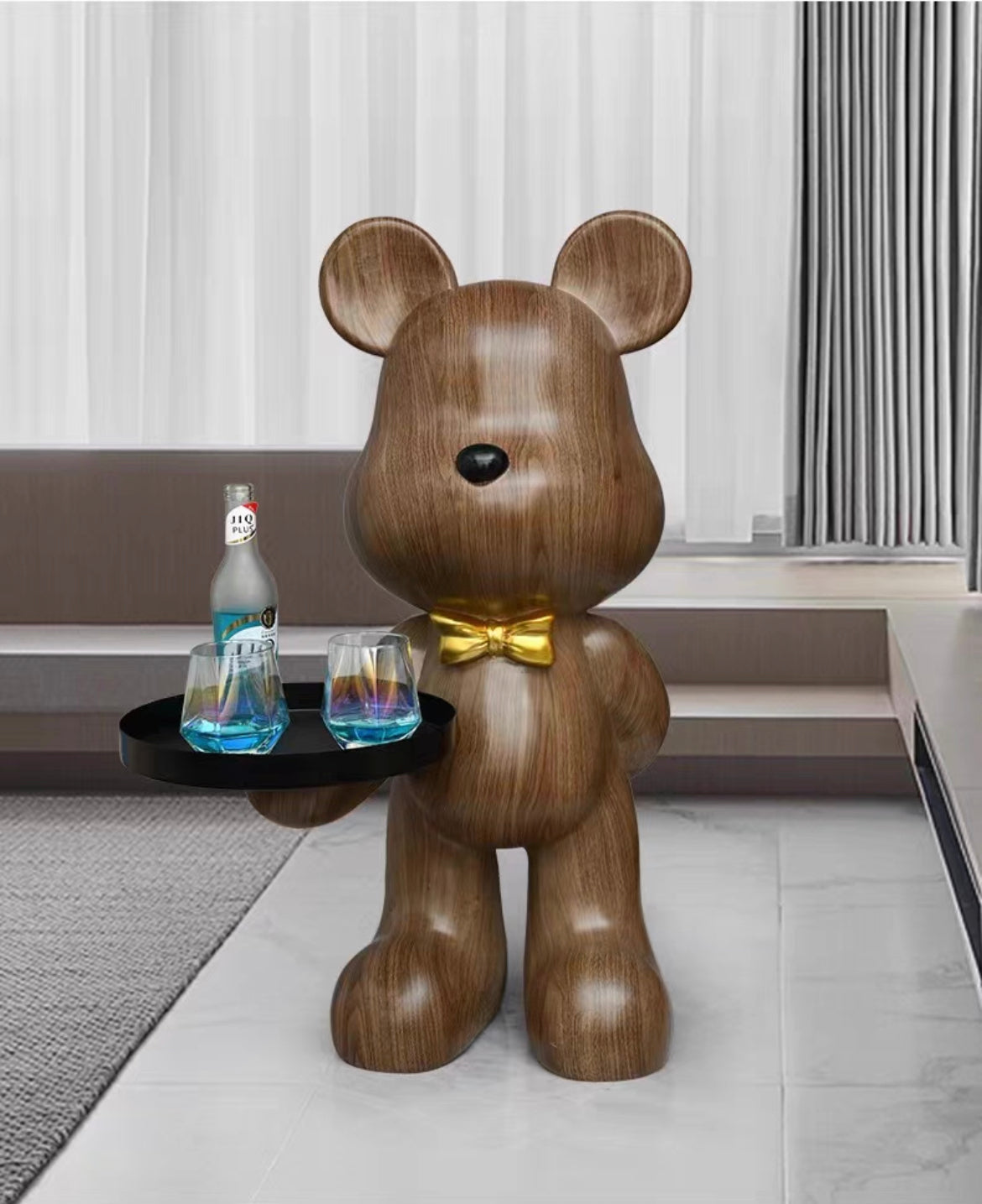 Artistic living room resin coffee table beer artwork
